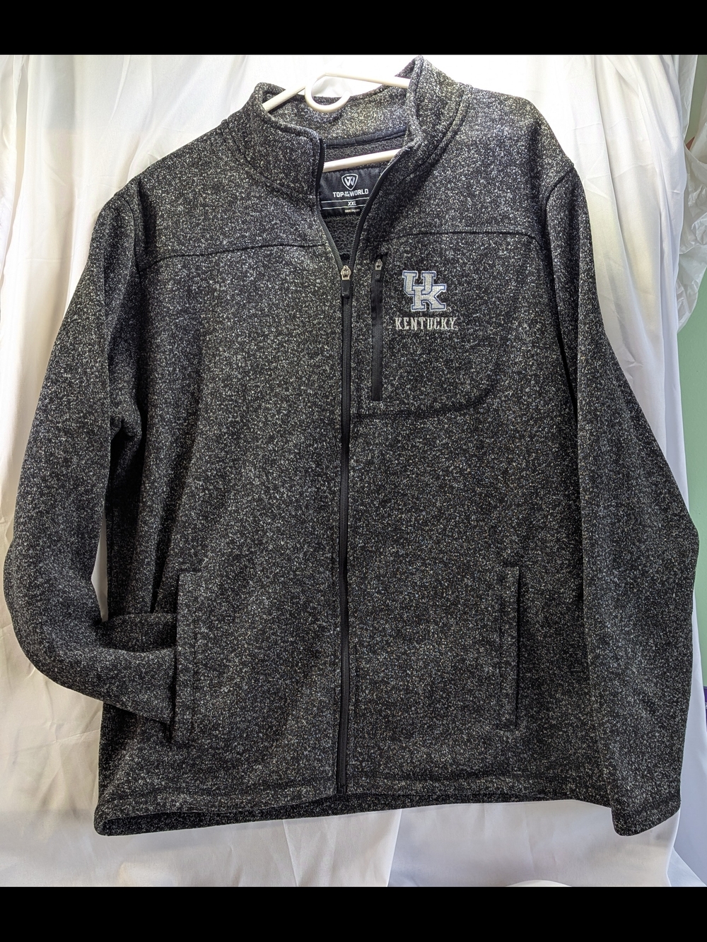 Top Of The World Fleece University of Kentucky UK Zip Up Jacket Size XXL